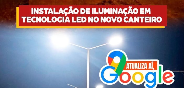 PREFEITURA REALIZOU INSTALAÇÃO DE ILUMINAÇÃO EM TECNOLOGIA LED EM CANTEIRO NO POVOADO CARAIBAS.