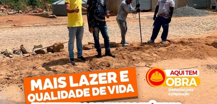 PREFEITURA DE CHORROCHÓ INICIA A CONSTRUÇÃO DE PRAÇA NO POVOADO DE SÃO JOSÉ