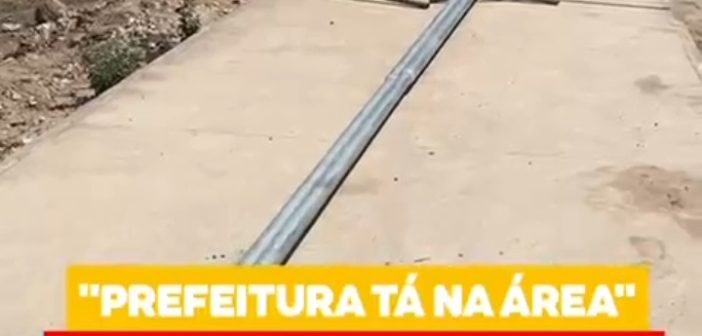 PREFEITURA TÁ NA ÁREA EM AÇÃO NO POVOADO DE CARAÍBAS