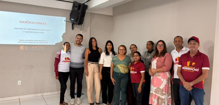 PREFEITURA DE CHORROCHÓ REALIZA AUDIÊNCIA PÚBLICA E APRESENTA METAS FISCAIS DO 3º QUADRIMESTRE DE 2025.