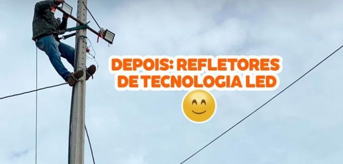 MANUTENÇÃO DAS LÂMPADAS DA QUADRA POLIESPORTIVA NO POVOADO DO SÃO JOSÉ-CHORROCHÓ-BA