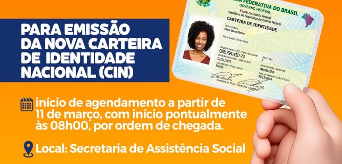 NOVA CARTEIRA DE IDENTIDADE NACIONAL (CIN)COMEÇA A SER EMITIDA NA CIDADE DE CHORROCHÓ-BA