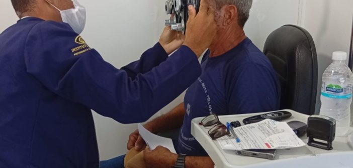 SECRETARIA DE SAÚDE EM PARCERIA COM O INSTITUTO MAIS VISÃO PROMOVE ATENDIMENTO Á POPULAÇÃO CHORROCHOENSE