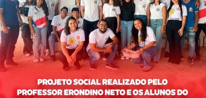 PROJETO SOCIAL REALIZADO COM O PROFESSOR,ALUNOS DO COLÉGIO ESTADUAL EM PARCERIA COM O CRAS