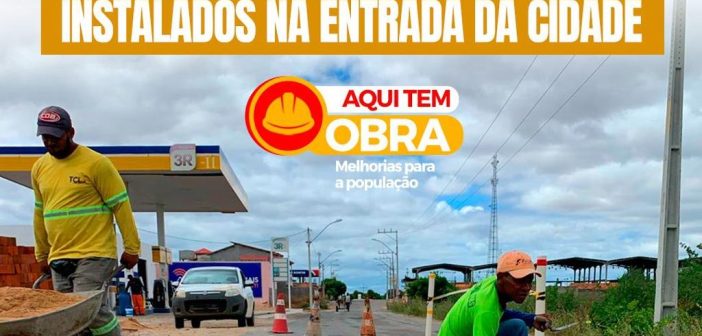 ATENDENDO A SOLICITAÇÃO DA POPULAÇÃO,QUEBRA MOLAS ESTÃO SENDO INSTALADOS NA ENTRADA DA CIDADE DE CHORROCHÓ-BA