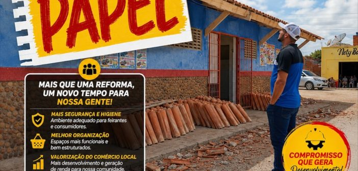 TEM MAIS UMA OBRA SAINDO DO PAPEL A REFORMA DO MERCADO DO DISTRITO DE BARRA DO TARRACHIL