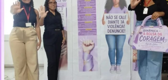 CREAS MARIA DE LOURDES E CRAS REALIZOU AÇÃO DO AGOSTO LILÁS