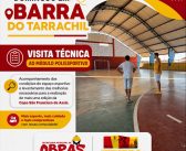 VISITA TÉCNICA AO MÓDULO POLIESPORTIVO NO DISTRITO DE BARRA DO TARRACHIL