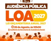 CONVITE À POPULAÇÃO PARA AUDIÊNCIA PÚBLICA – LOA 2027